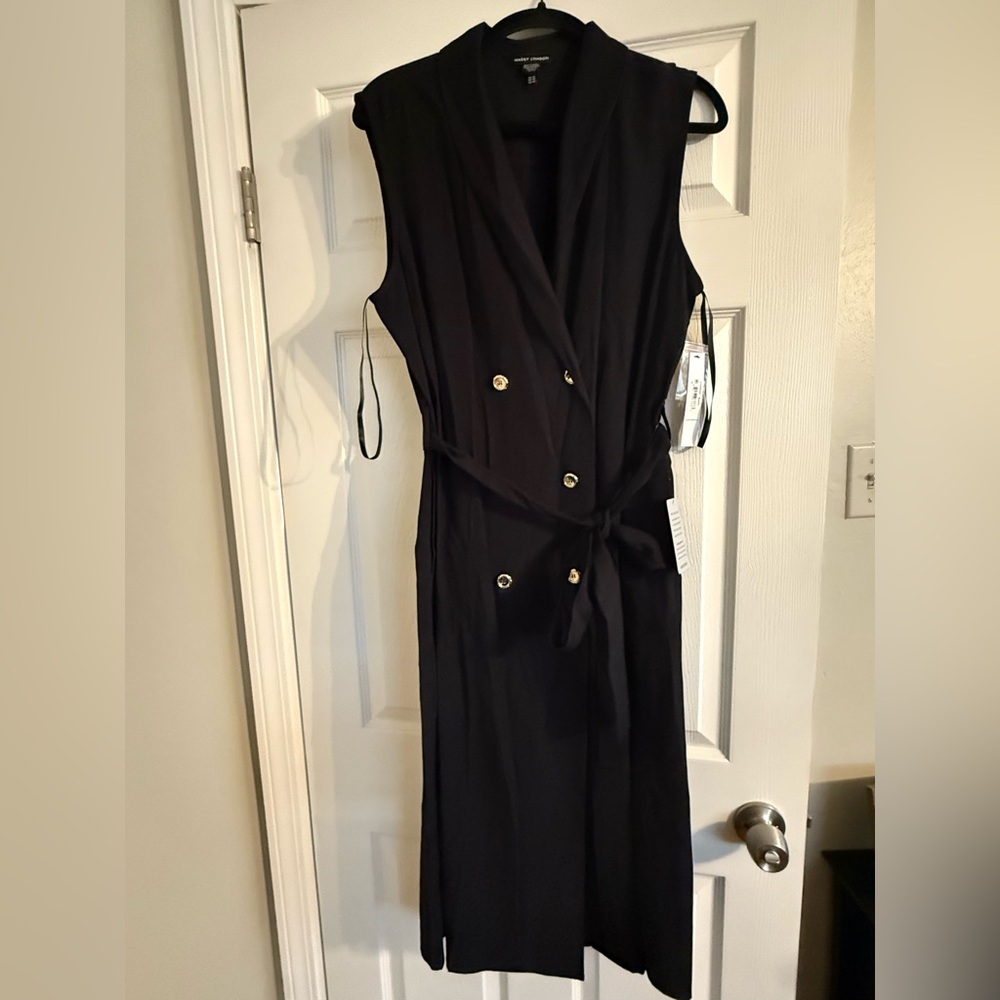 NWT Nordstrom Black Blazer Dress with Shiny Accents